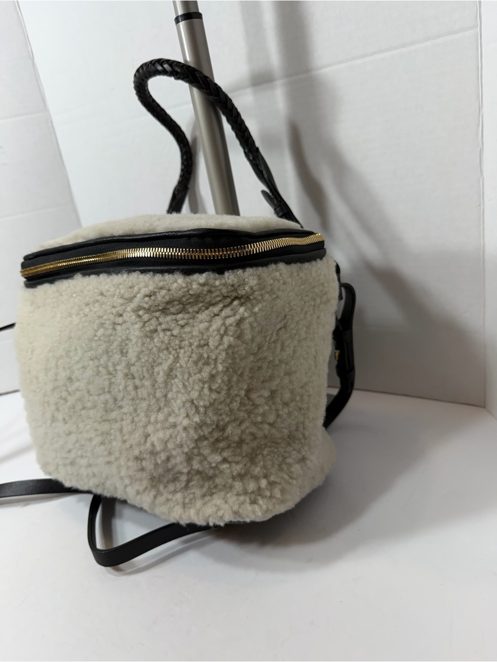 NWT Mini Rough Night Crossbody in with Shearling by Kempton & Co. $450 - Picture 2 of 6